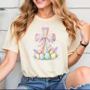 Pastel Cross Graphic T-Shirt